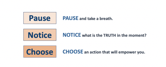 Image | Reboot Using Pause, Notice, Choose | Directions 4 Wellness pause notice choose